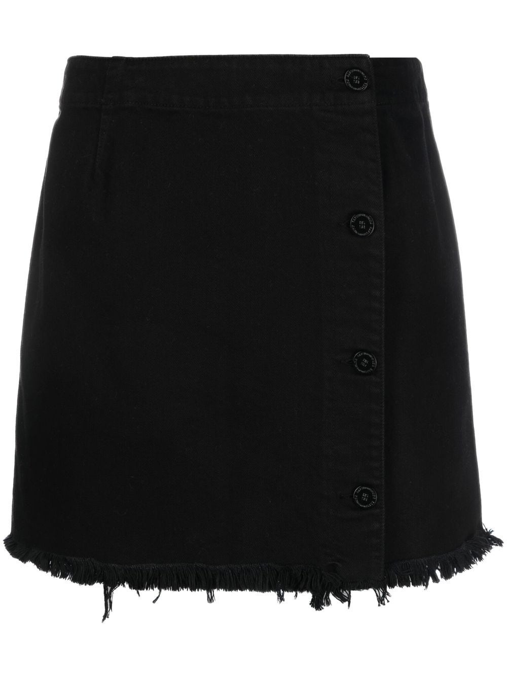 frayed-hem miniskirt - 1