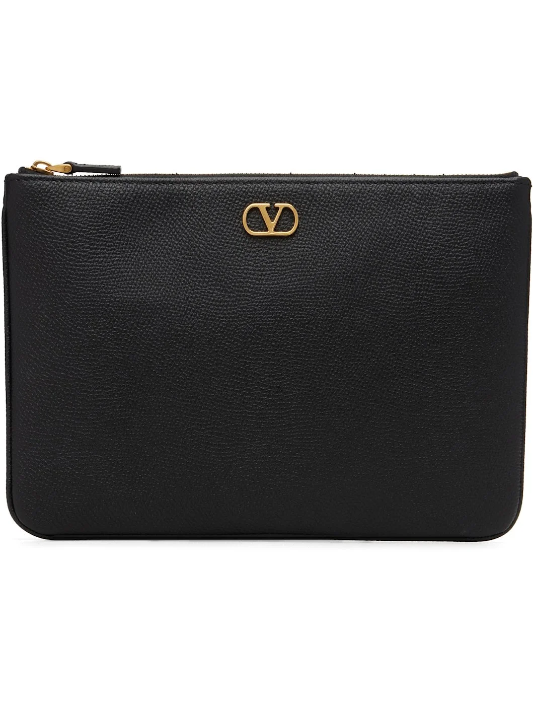 Black Flat VLogo Signature Pouch - 1