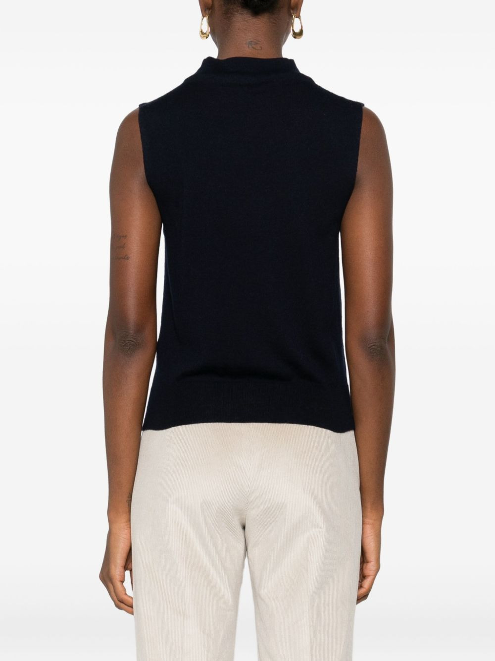 high-neck sleeveless top - 4