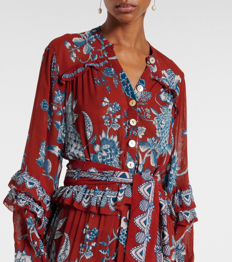 Tropical Landing ruffled maxi dress 4