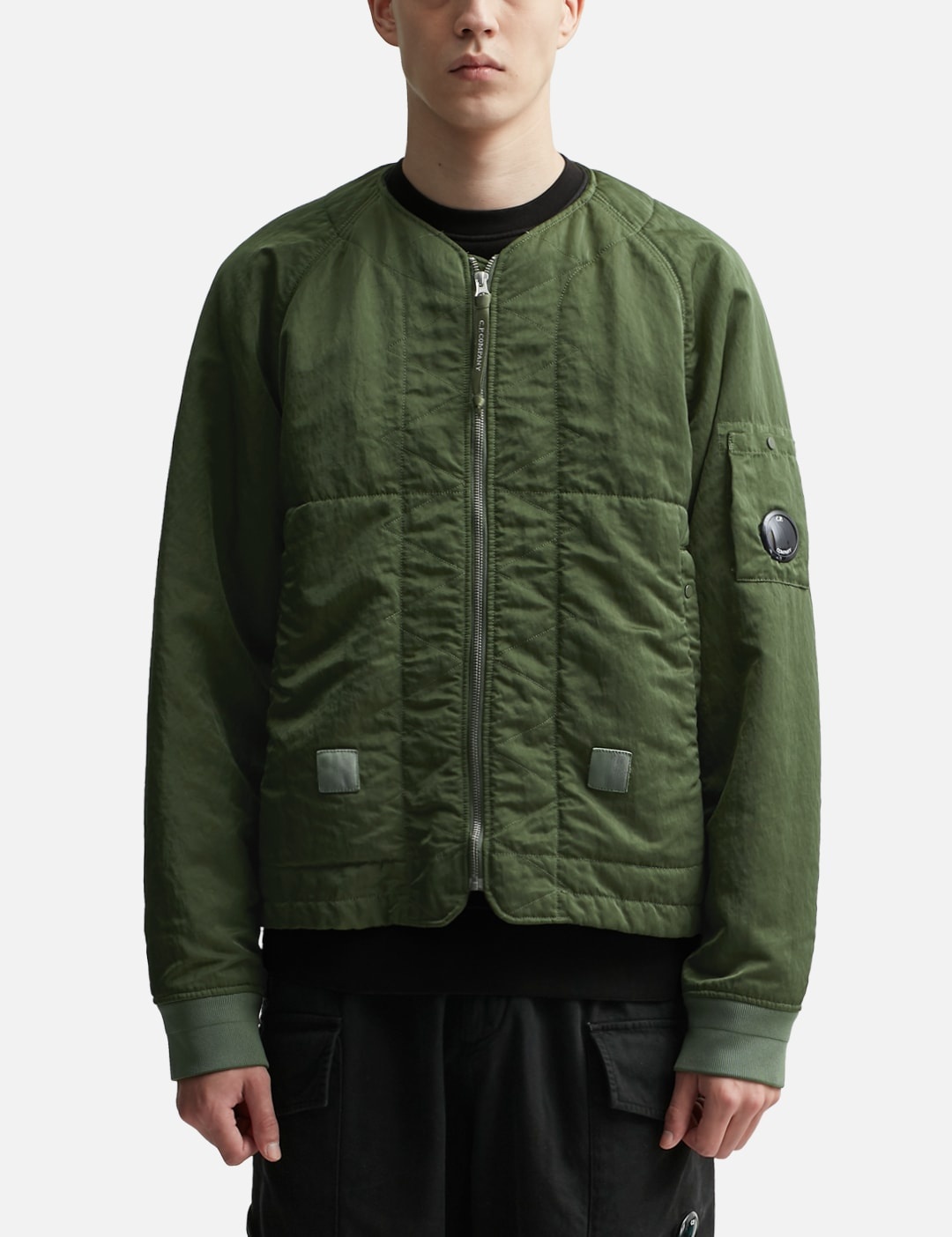 NYLON B LINED BOMBER JACKET - 3