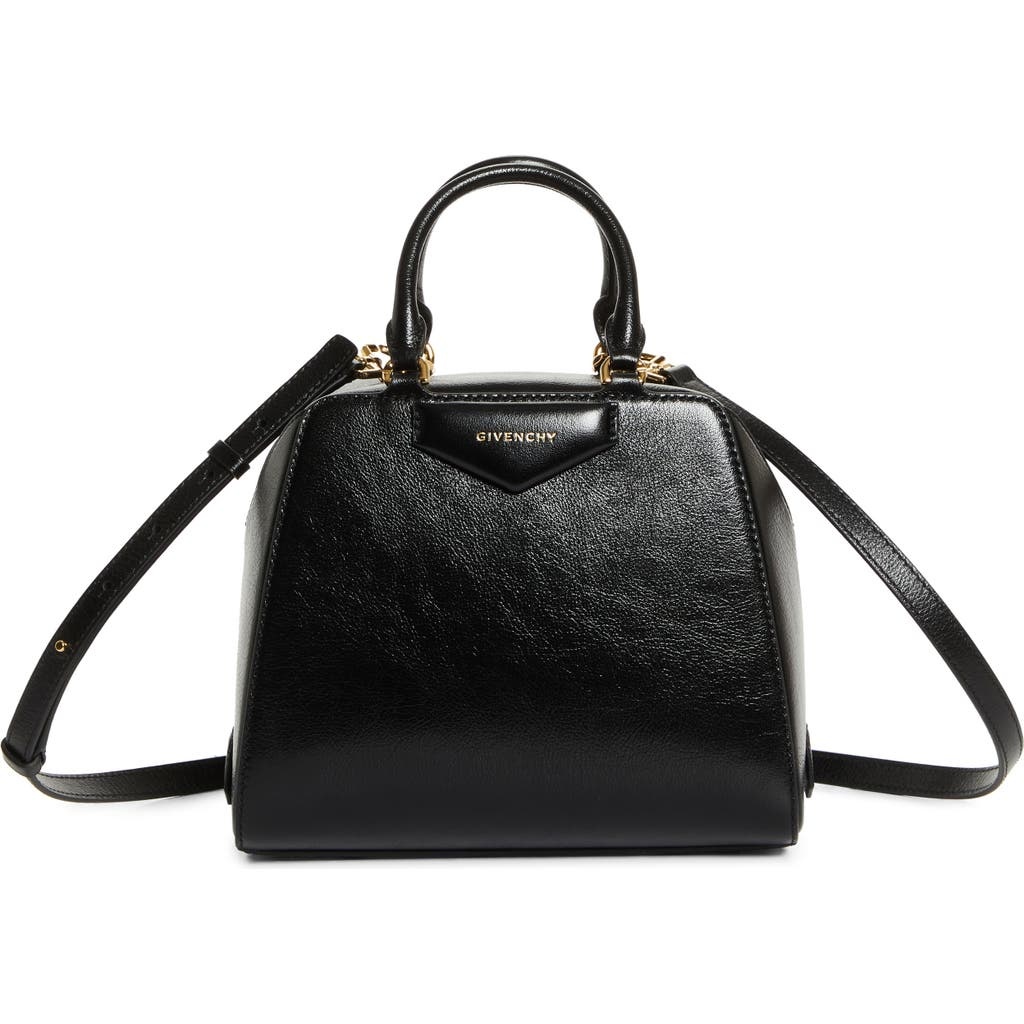 Givenchy Mini Antigona Cube Leather Crossbody Bag in Black at Nordstrom - 1