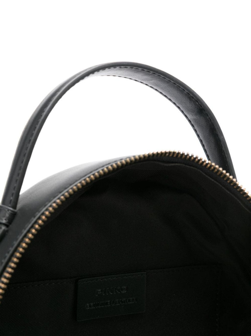 Love chevron leather backpack 10