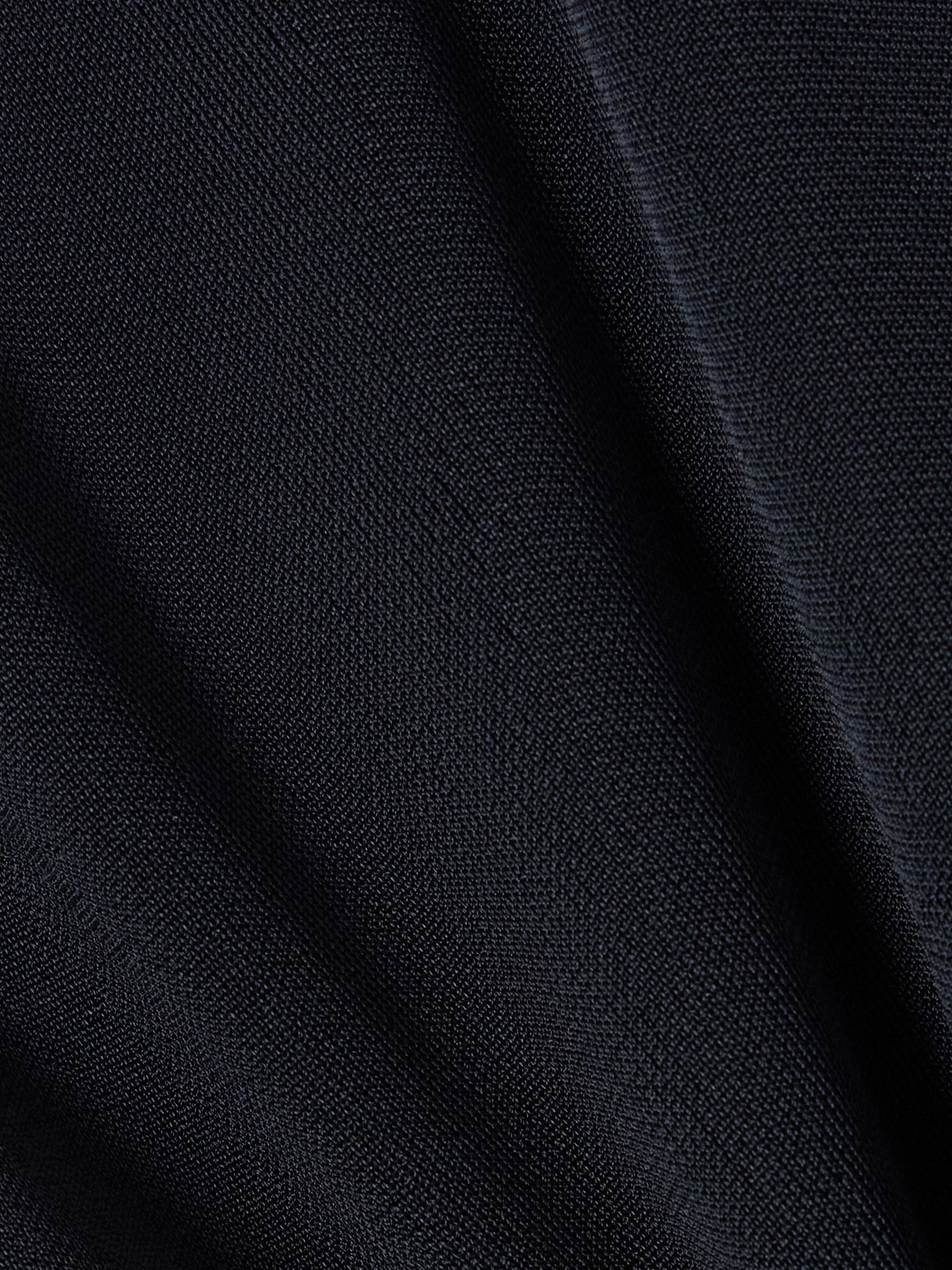 Gene pleated twill wide-leg trousers Navy - 4