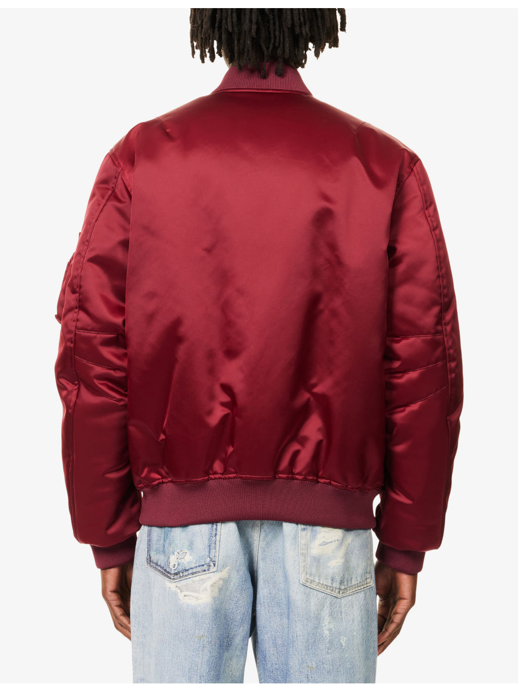 Embossed-Logo Padded Bomber Jacket - 4