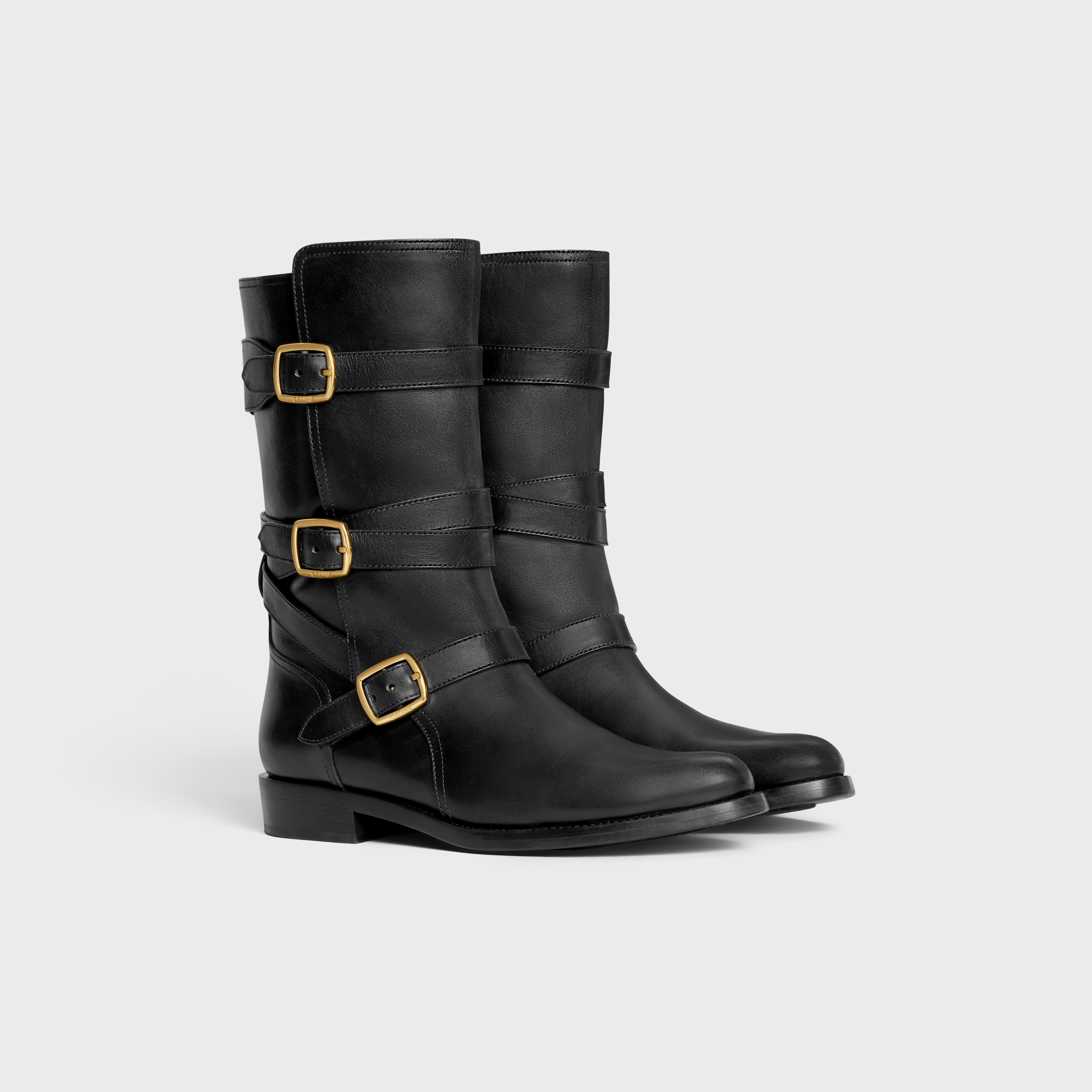 CELINE LYRA TRIPLE BUCKLES BOOT in Calfskin - 2