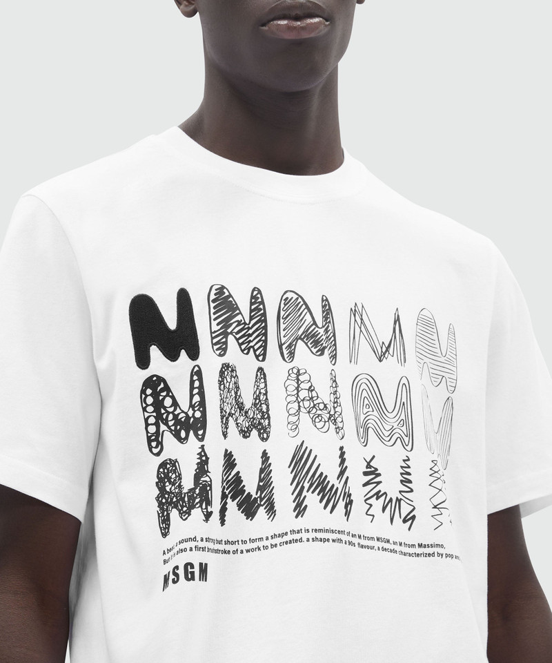 "TheMwave" white jersey T-Shirt 5