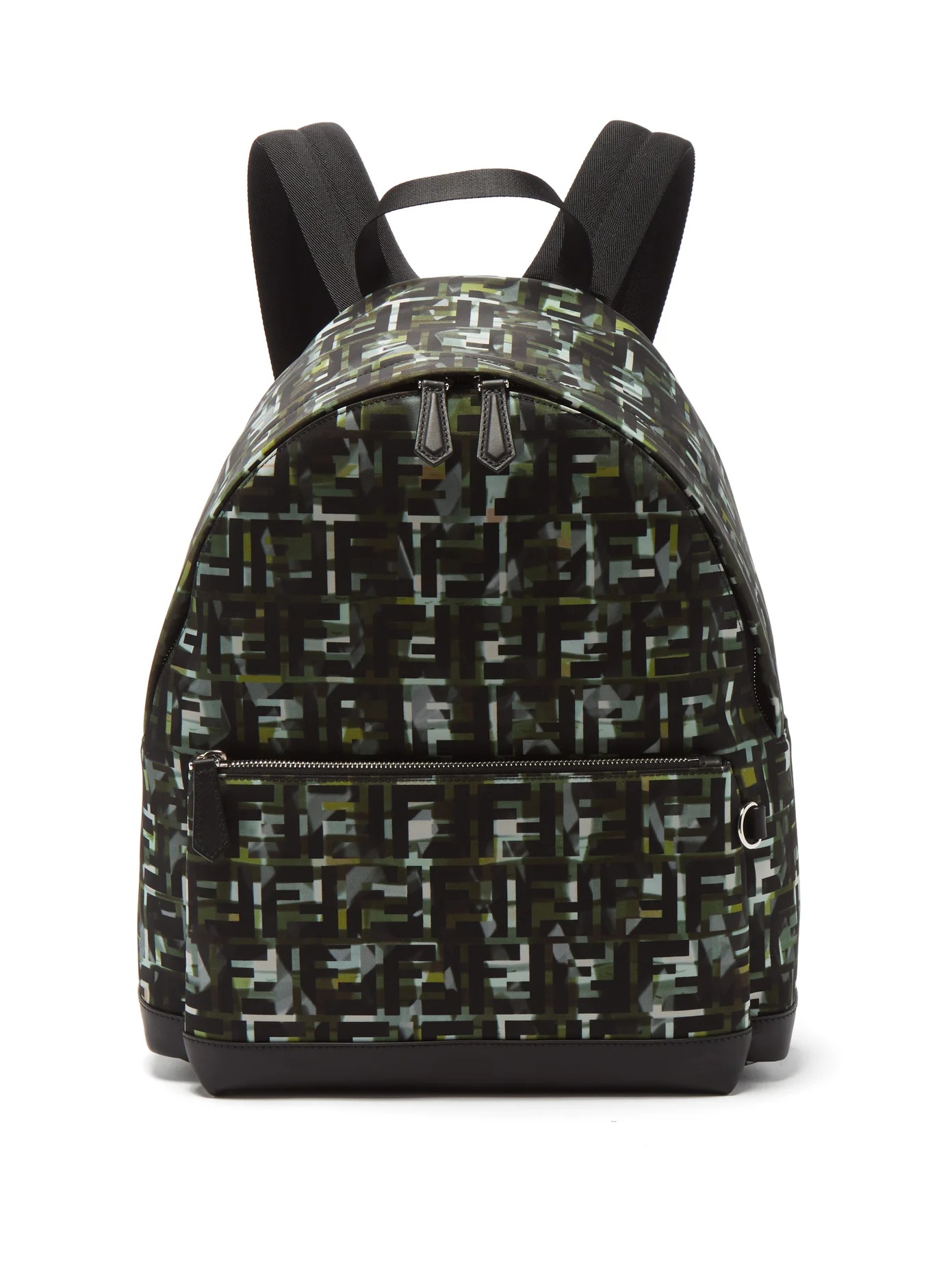 FF and camouflage-print backpack - 1