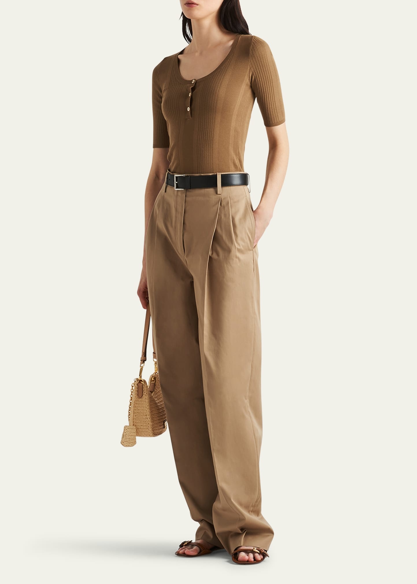 Slim Cotton Knit Shirt - 2