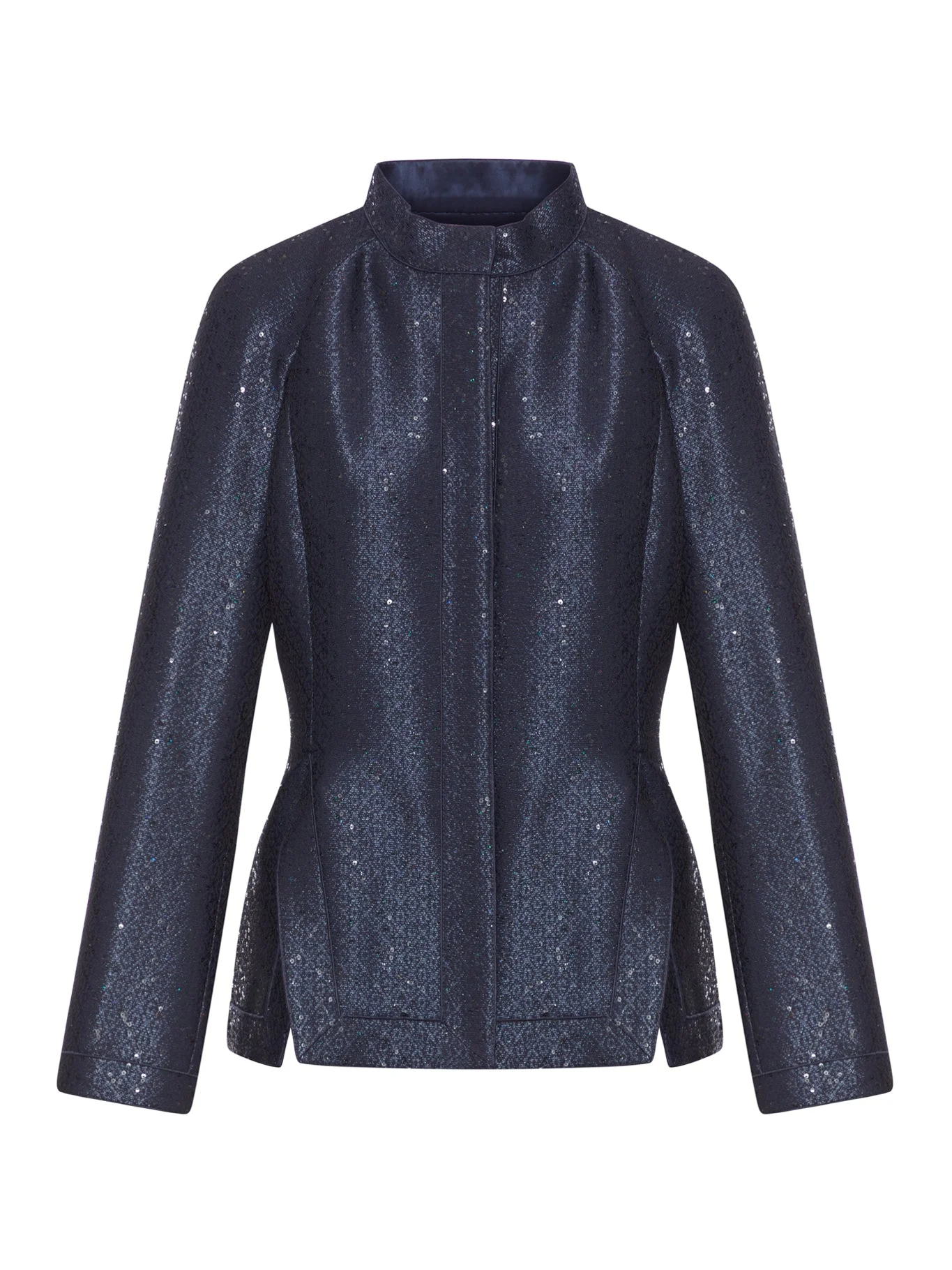 JACQUARD JACKET WITH SEQUINS - 1