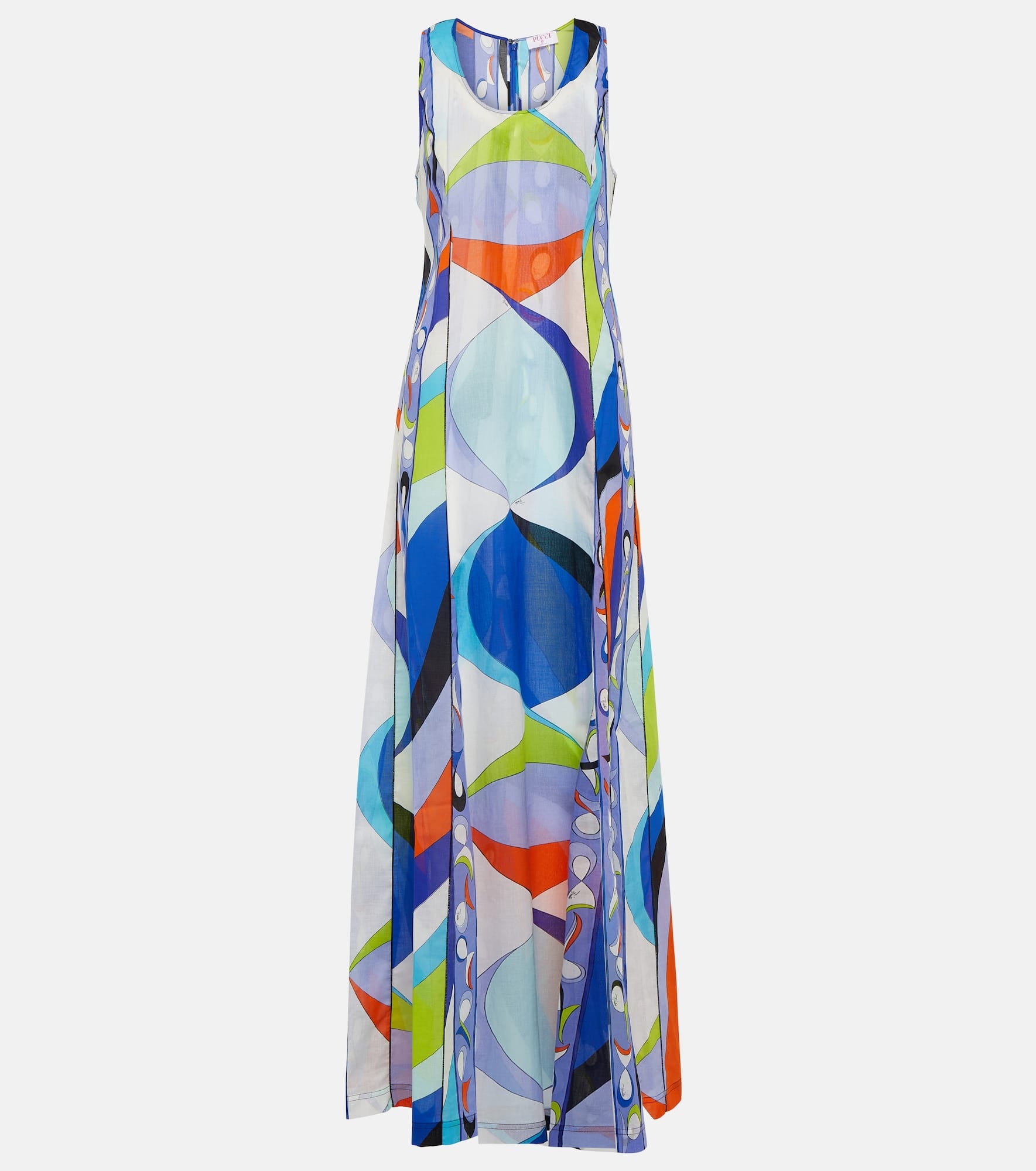 Printed cotton maxi dress - 1