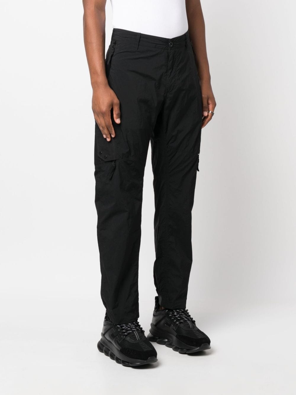 mid-rise cargo trousers - 3