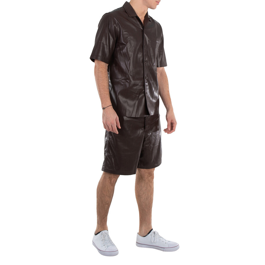 Nanushka Novan Leather Shorts - 4