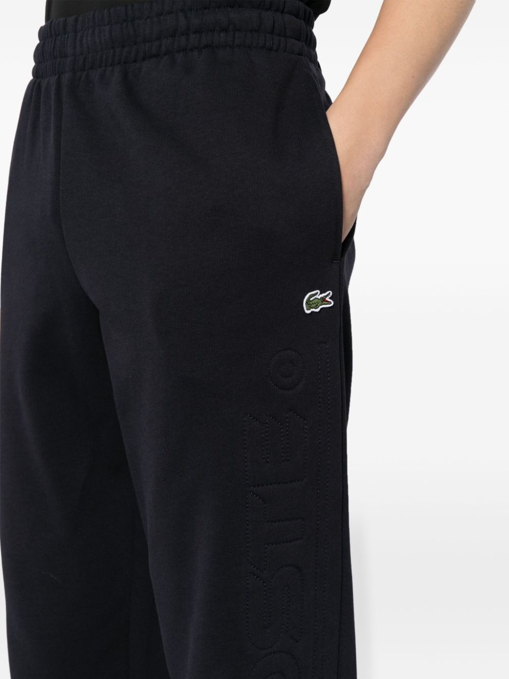 logo-appliquÃ© cotton blend track pants - 5