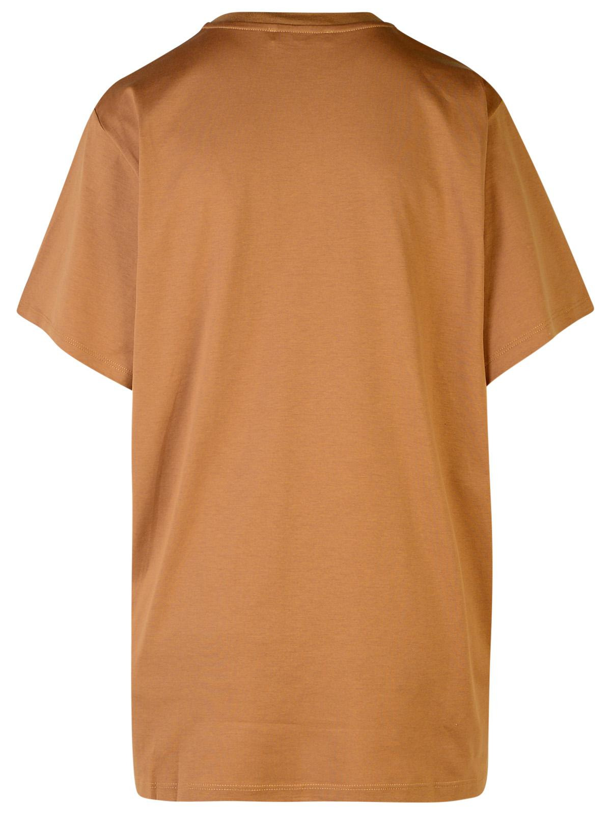 Max Mara Brown Cotton T-Shirt Woman - 3