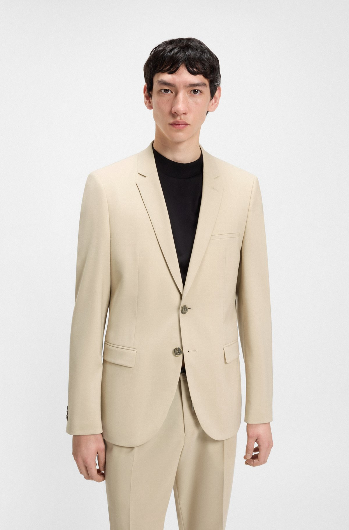 EXTRA-SLIM-FIT BLAZER IN MOHAIR-LOOK DOBBY - 2