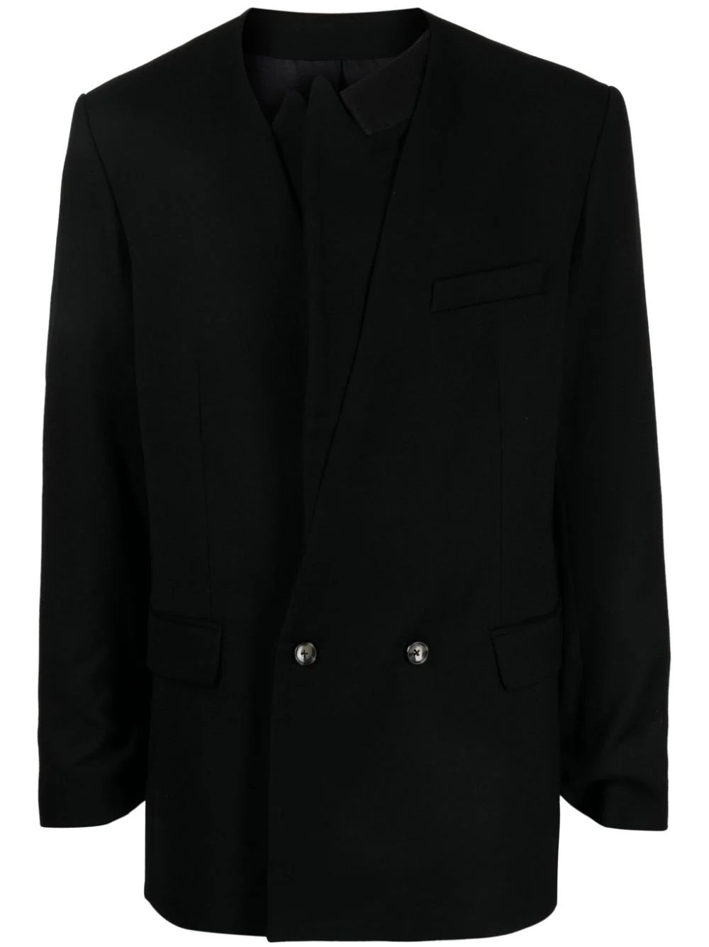 Erza asymmetric-edge blazer - 1
