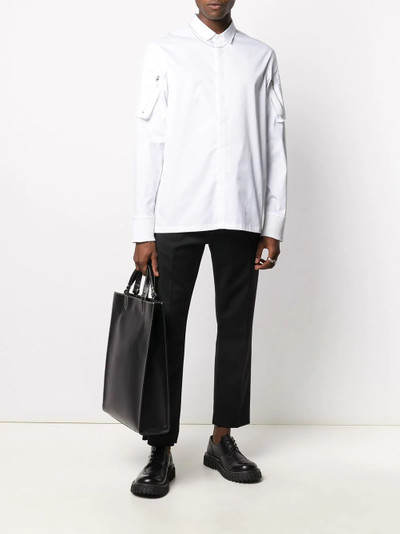 Neil Barrett zipped sleeve pockets buttoned shirt outlook