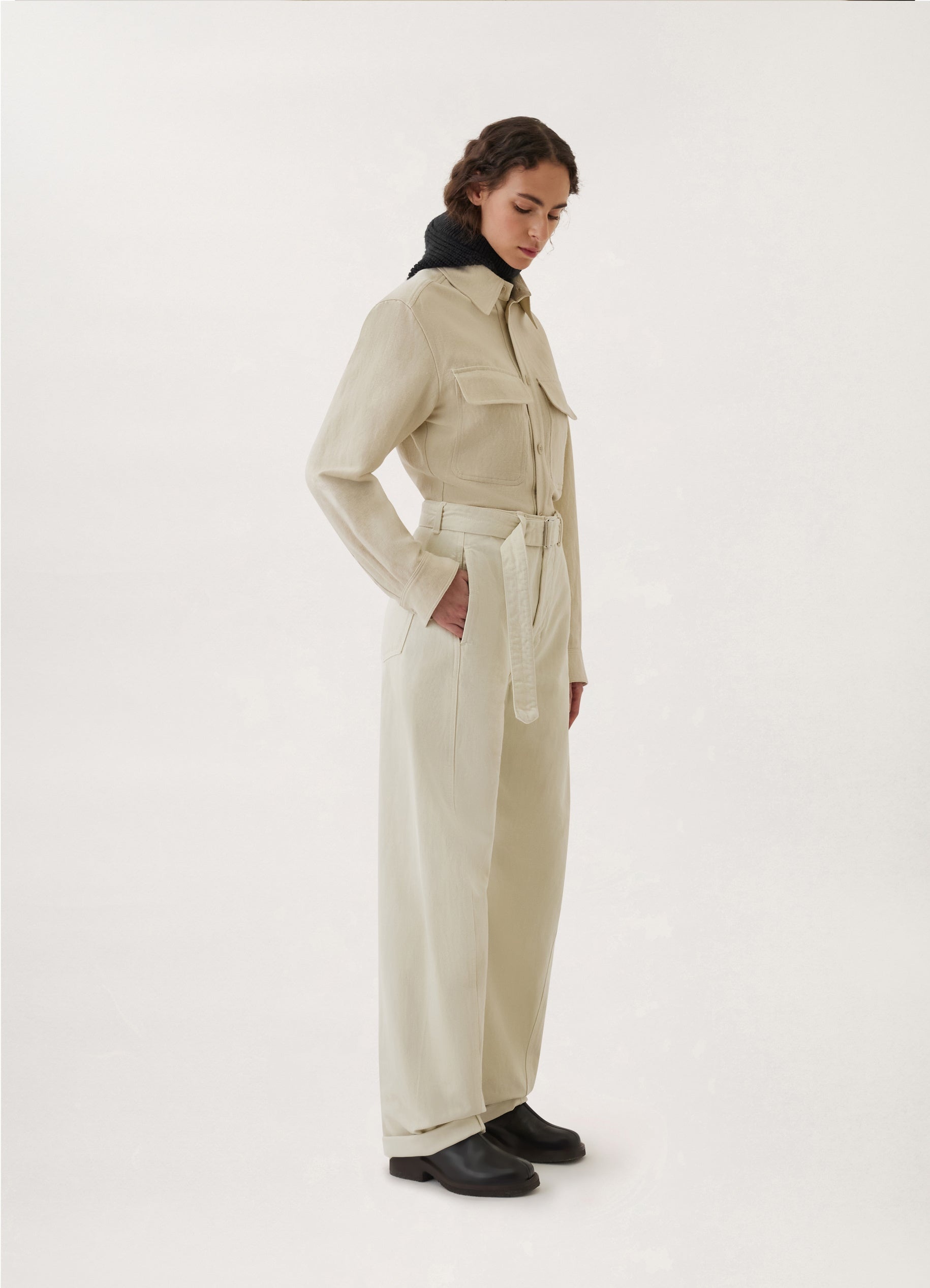 TWISTED BELTED PANTS
HEAVY GD DENIM - 8