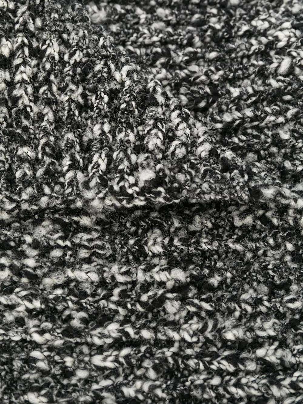 two-tone knitted scarf - 3