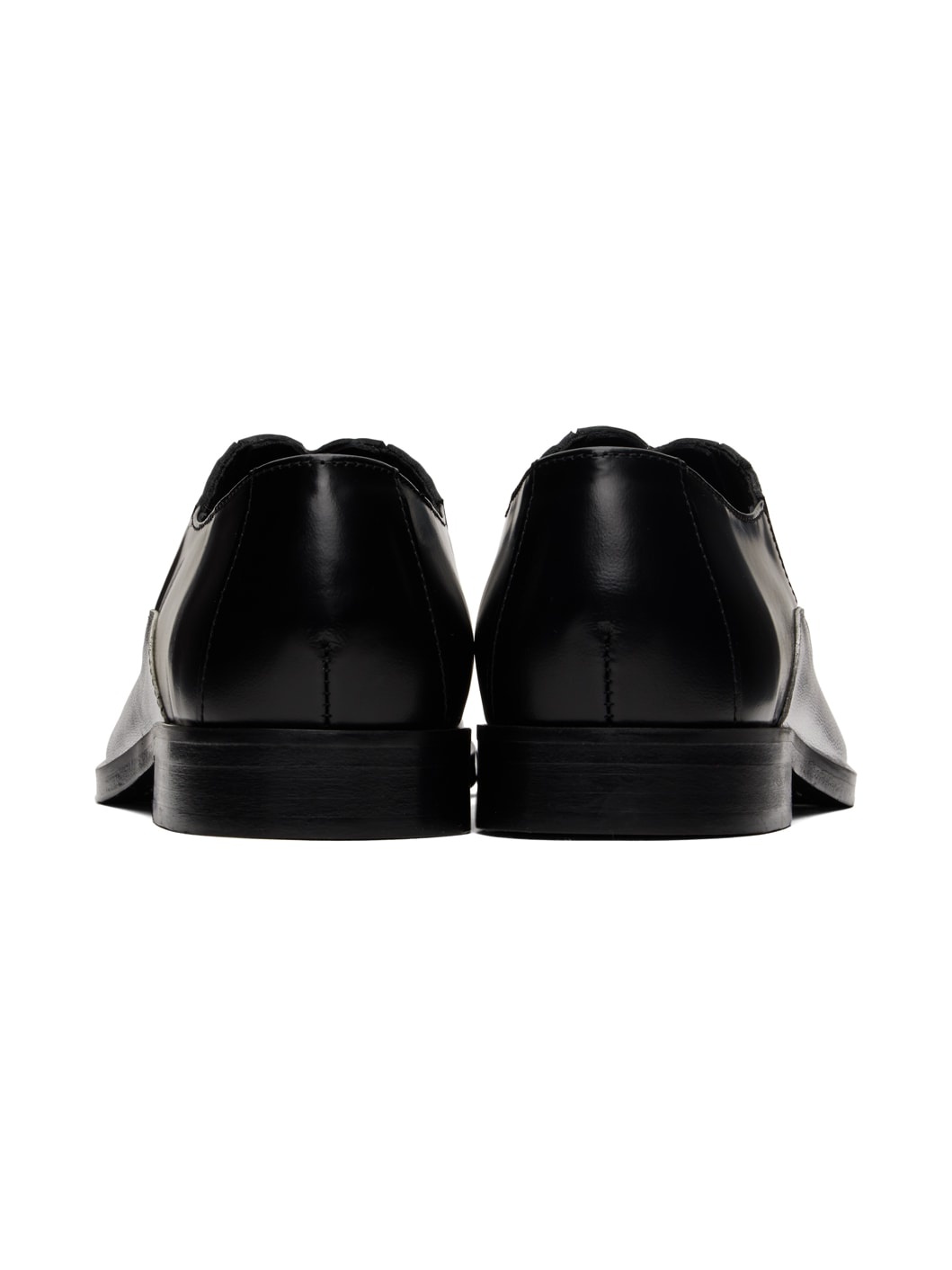 Black & Silver 4 Slashed Loafers - 2