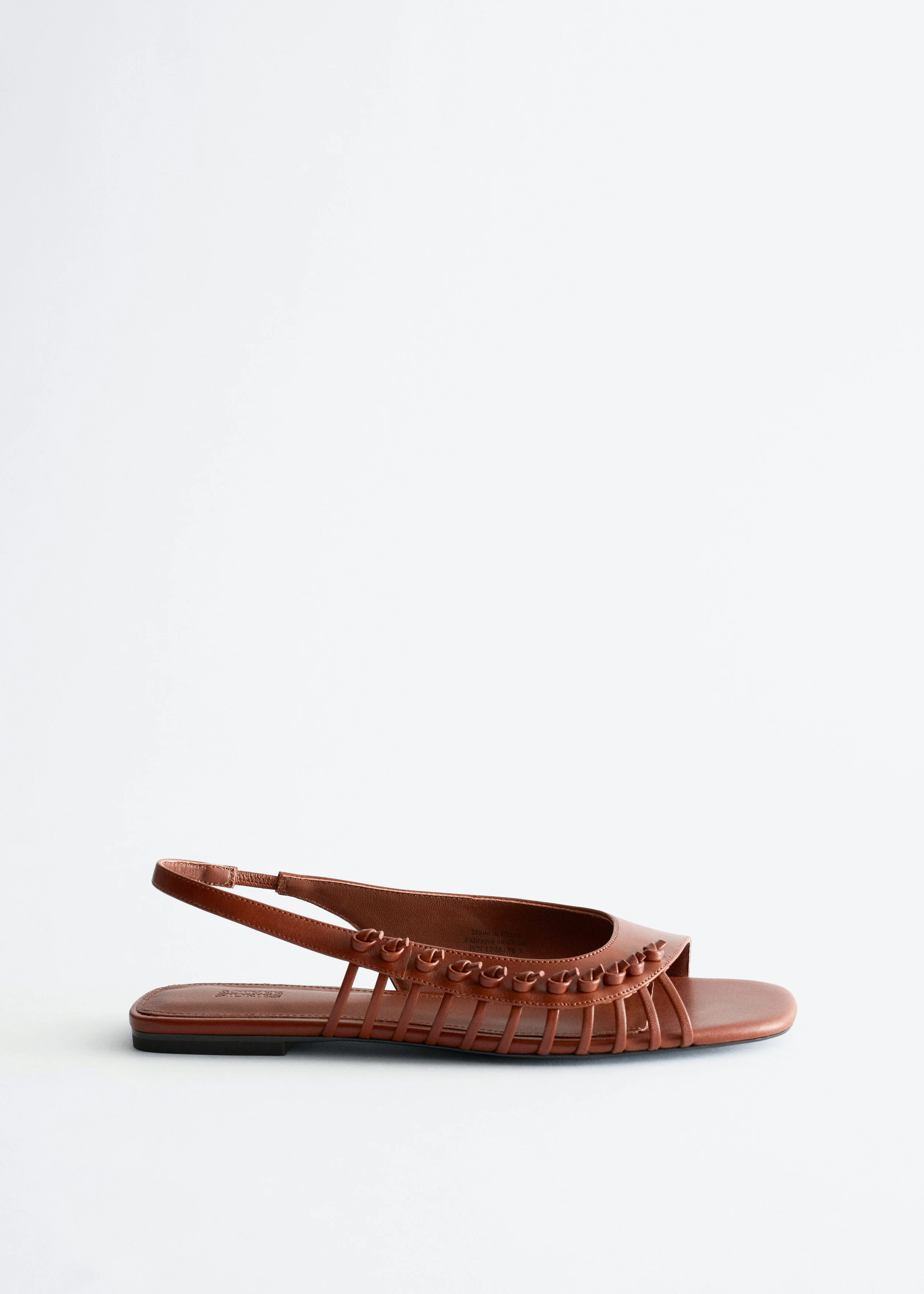 Leather Slingback Sandals - 1