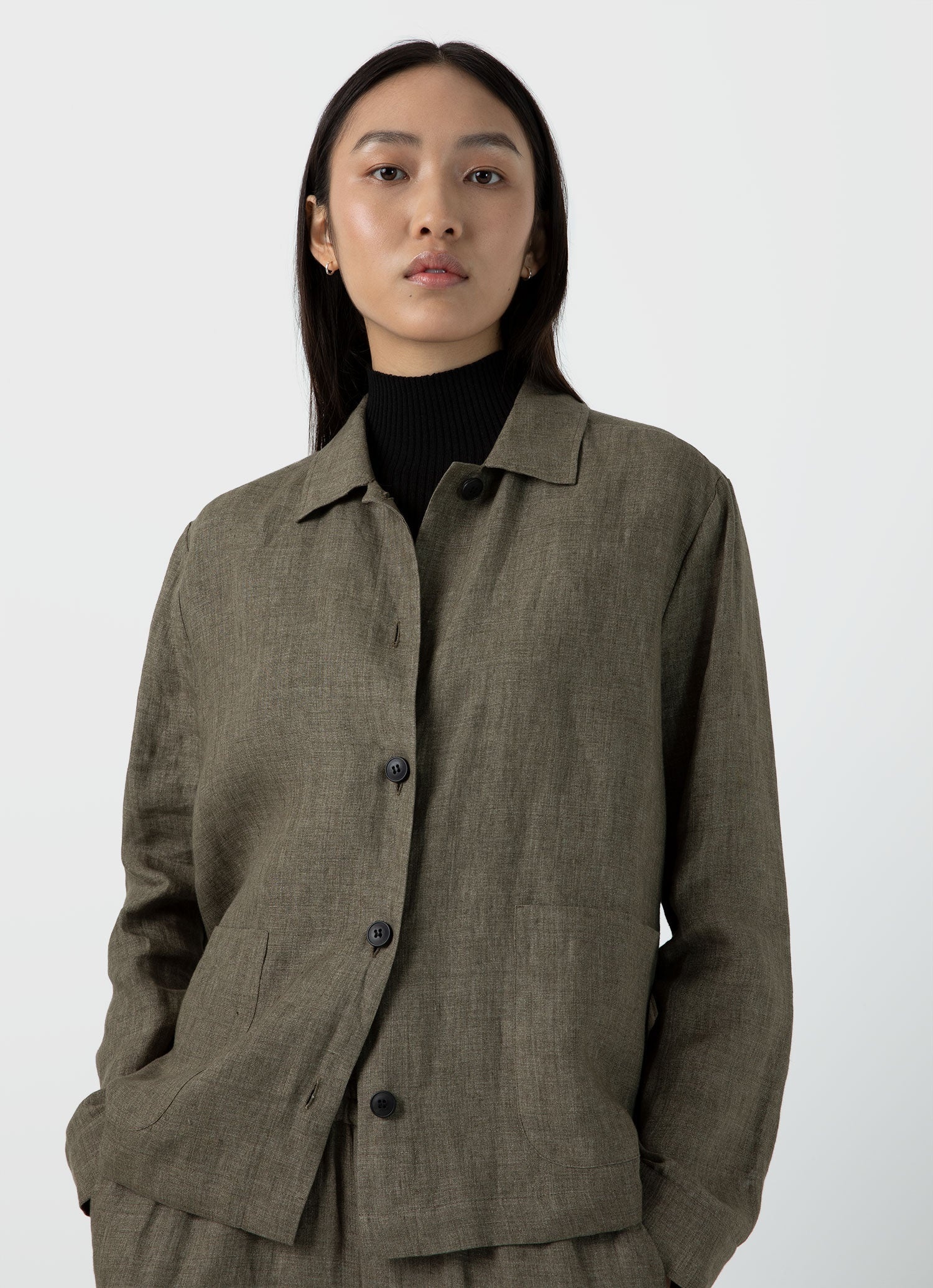 Linen Twin Pocket Jacket - 1