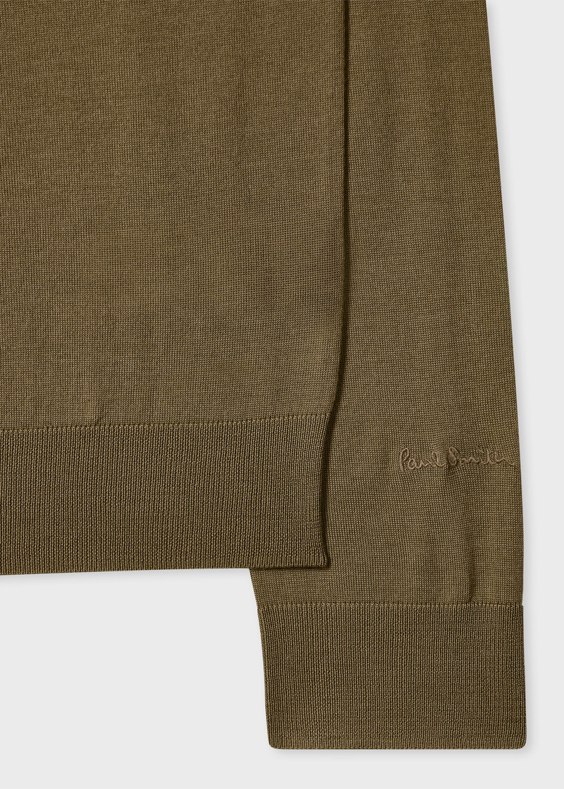 Paul Smith Khaki Merino Wool Sweater outlook
