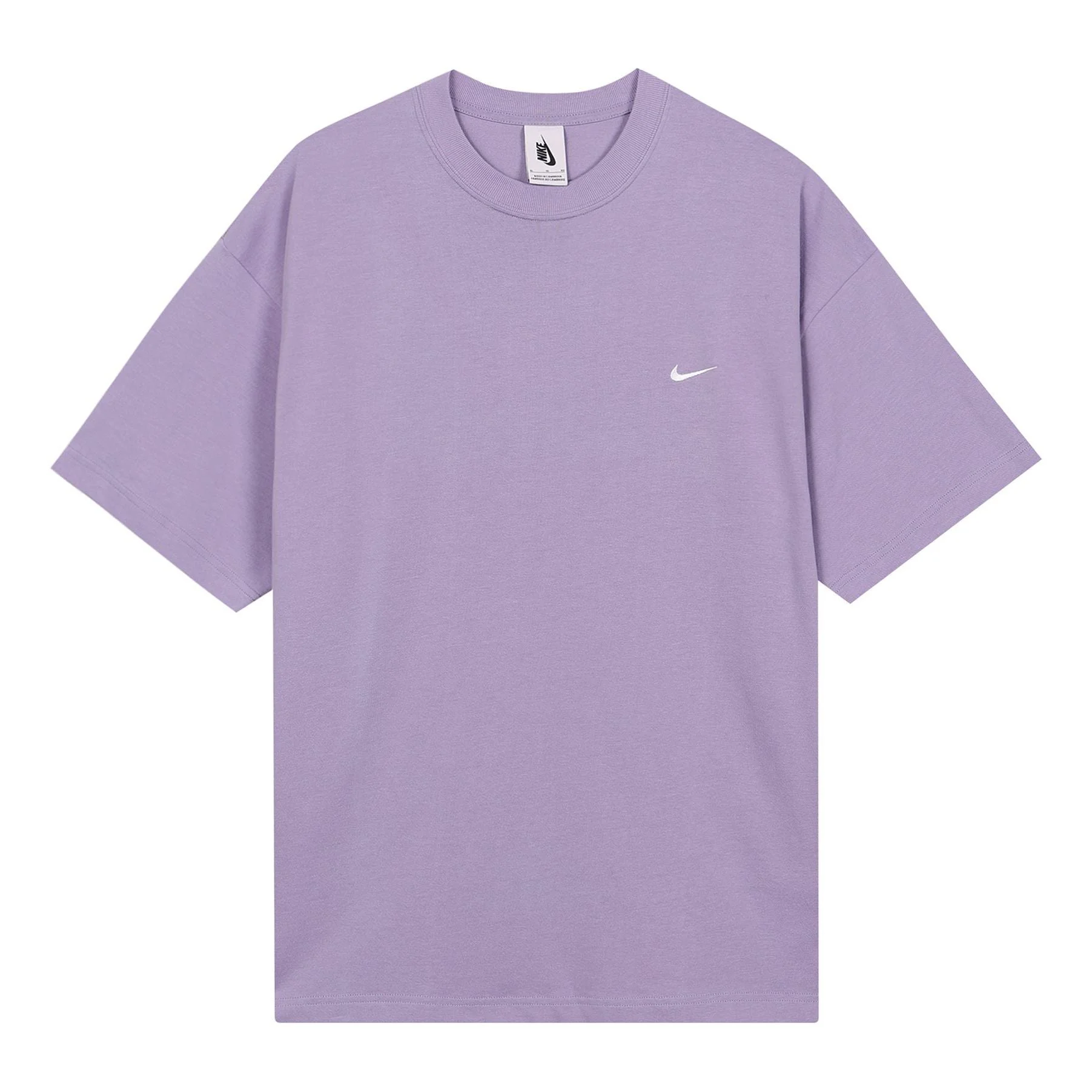 Nike Lab Solo Swoosh Basic Sports Short Sleeve Purple DA0321-563 - 1