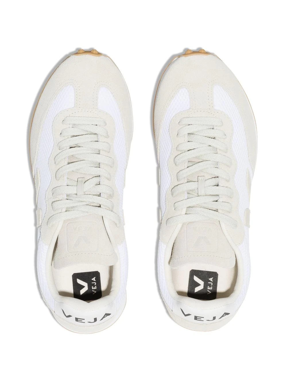 logo-patch lace-up sneakers - 4