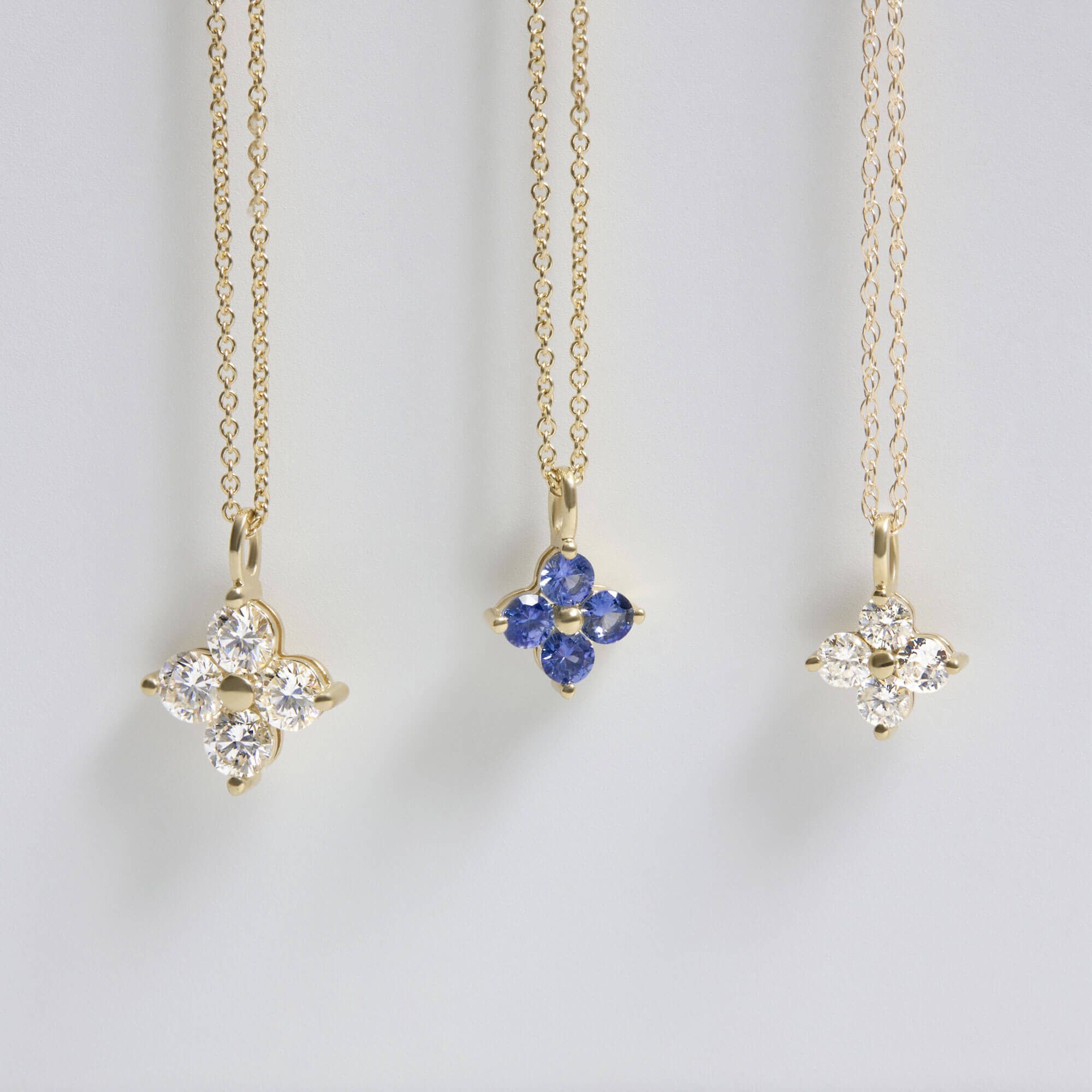 1CTW Luckiest Clover LAB-Created Diamond Necklace - 6