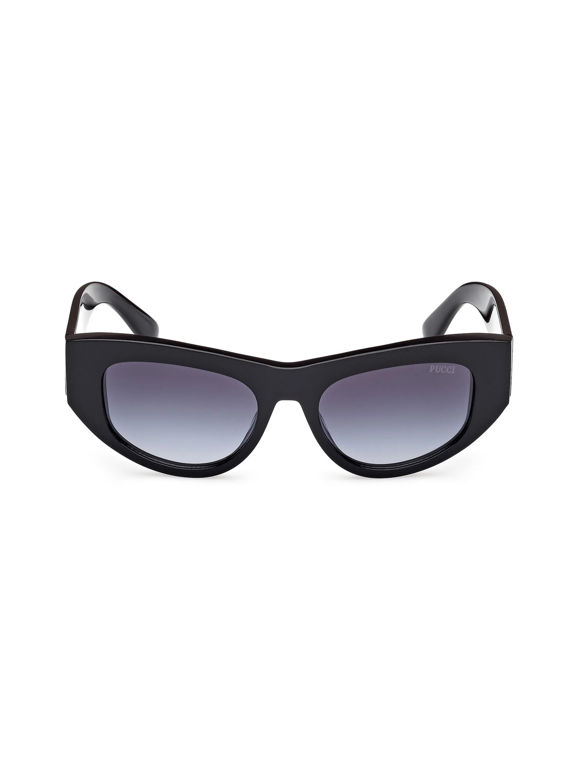 Women's Gradient 52MM Geometric Sunglasses - Blue Black - 1