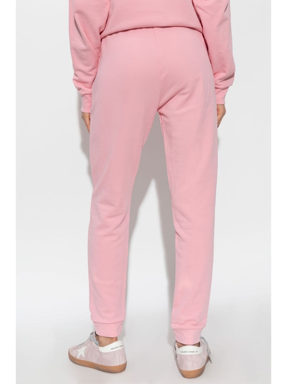 logo-embroidered cotton track pants - 4