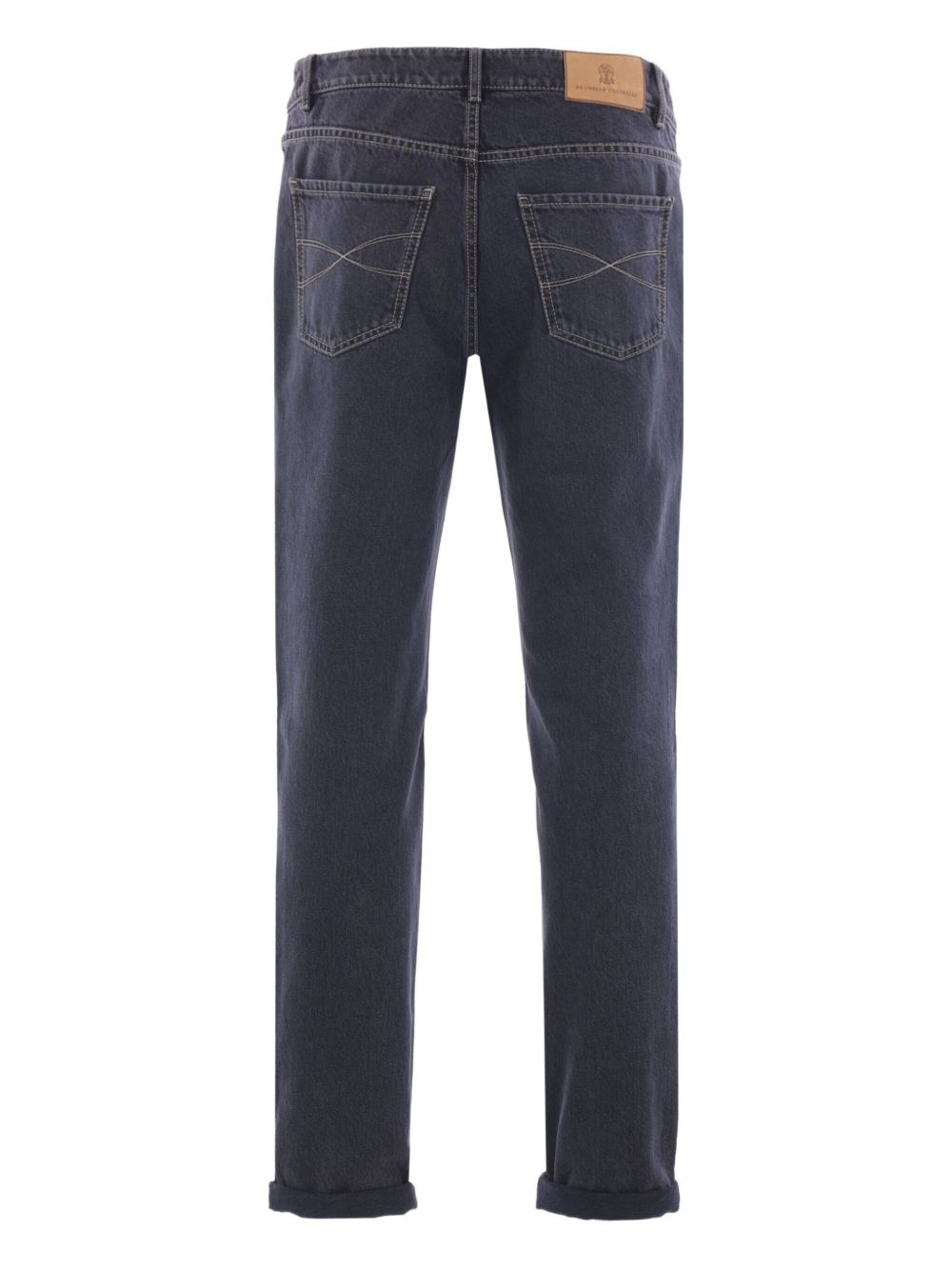 logo-embroidered jeans - 2
