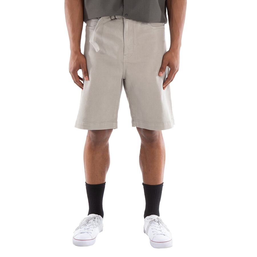 Zegna Beige Cotton Twill Shorts, Brand Size 54 ( US Size 38 ) - 3