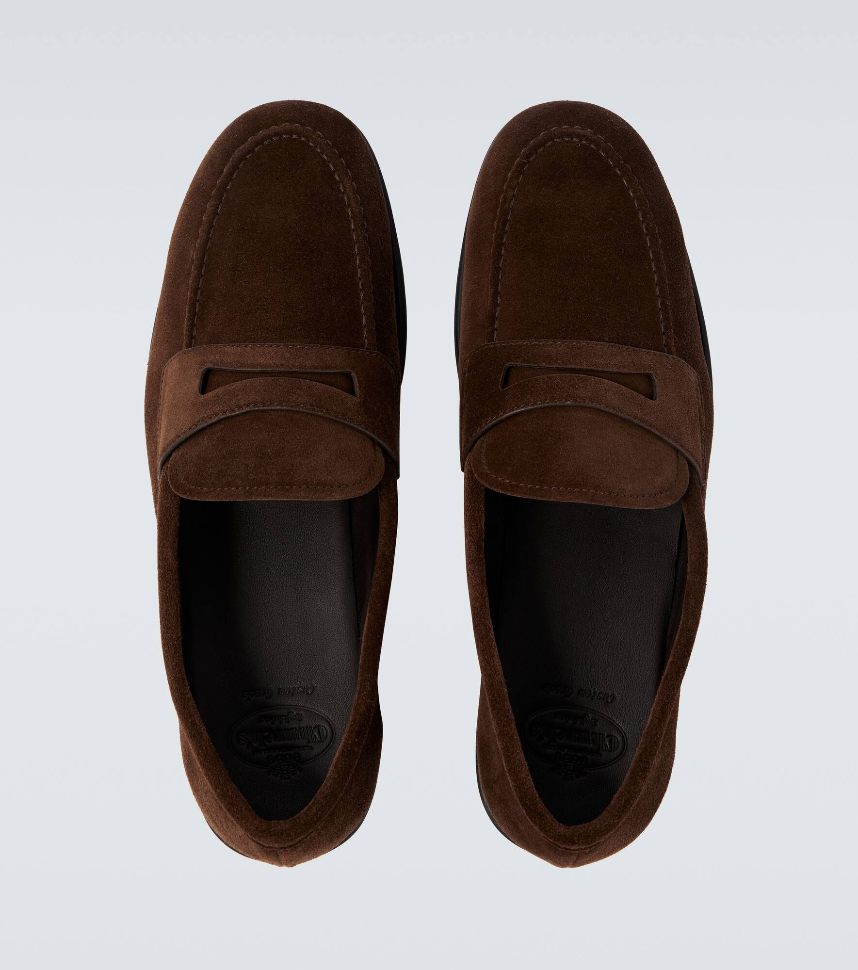 Portsmouth suede penny loafers - 4