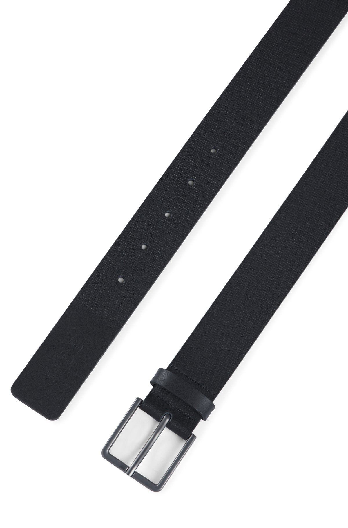 ITALIAN-LEATHER BELT WITH EMBOSSED STRUCTURE - 3