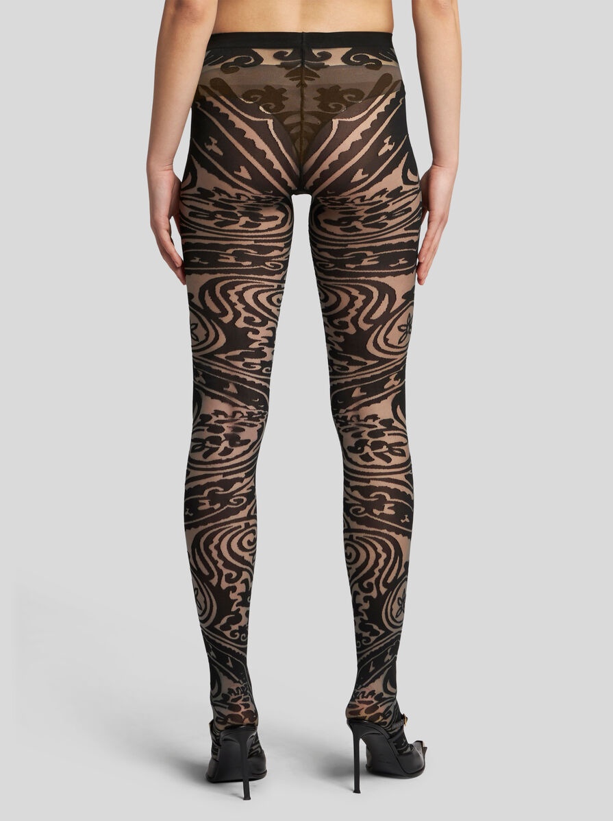 PAISLEY TATTOO TIGHTS - 4