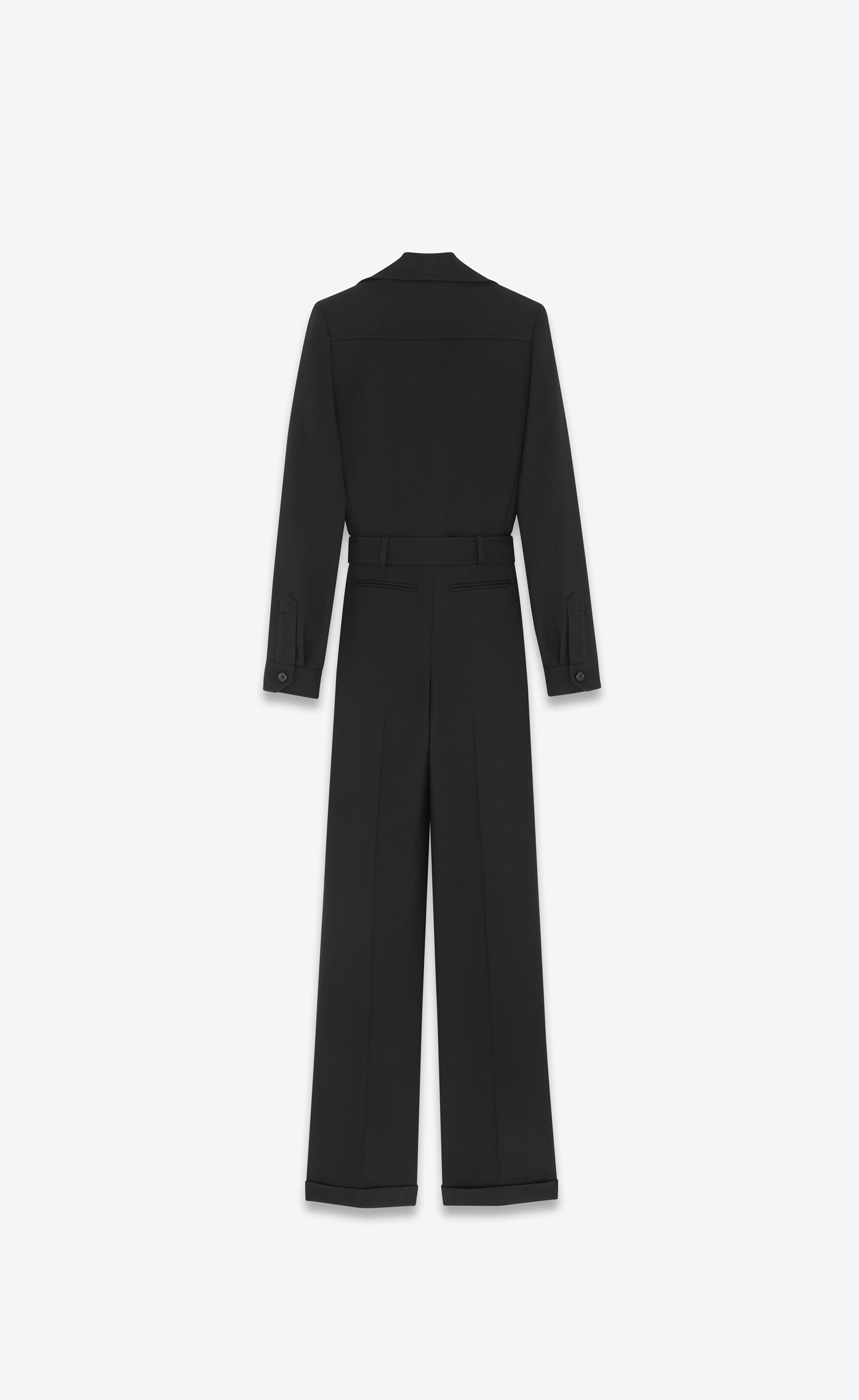 jumpsuit in wool gabardine - 2
