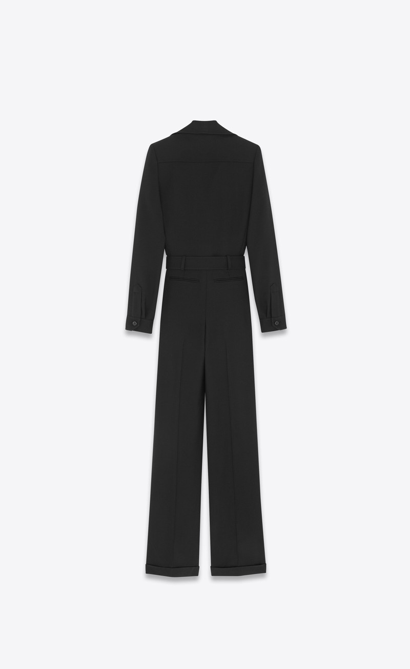 SAINT LAURENT jumpsuit in wool gabardine outlook