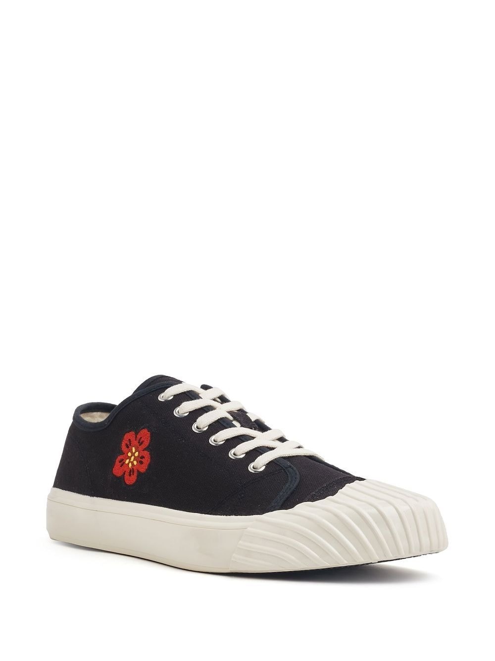 lace-up low-top sneakers - 2