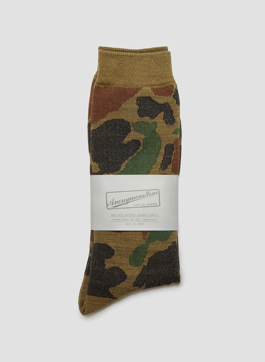 Anonymous Ism Camo Crew Sock in Army - 1
