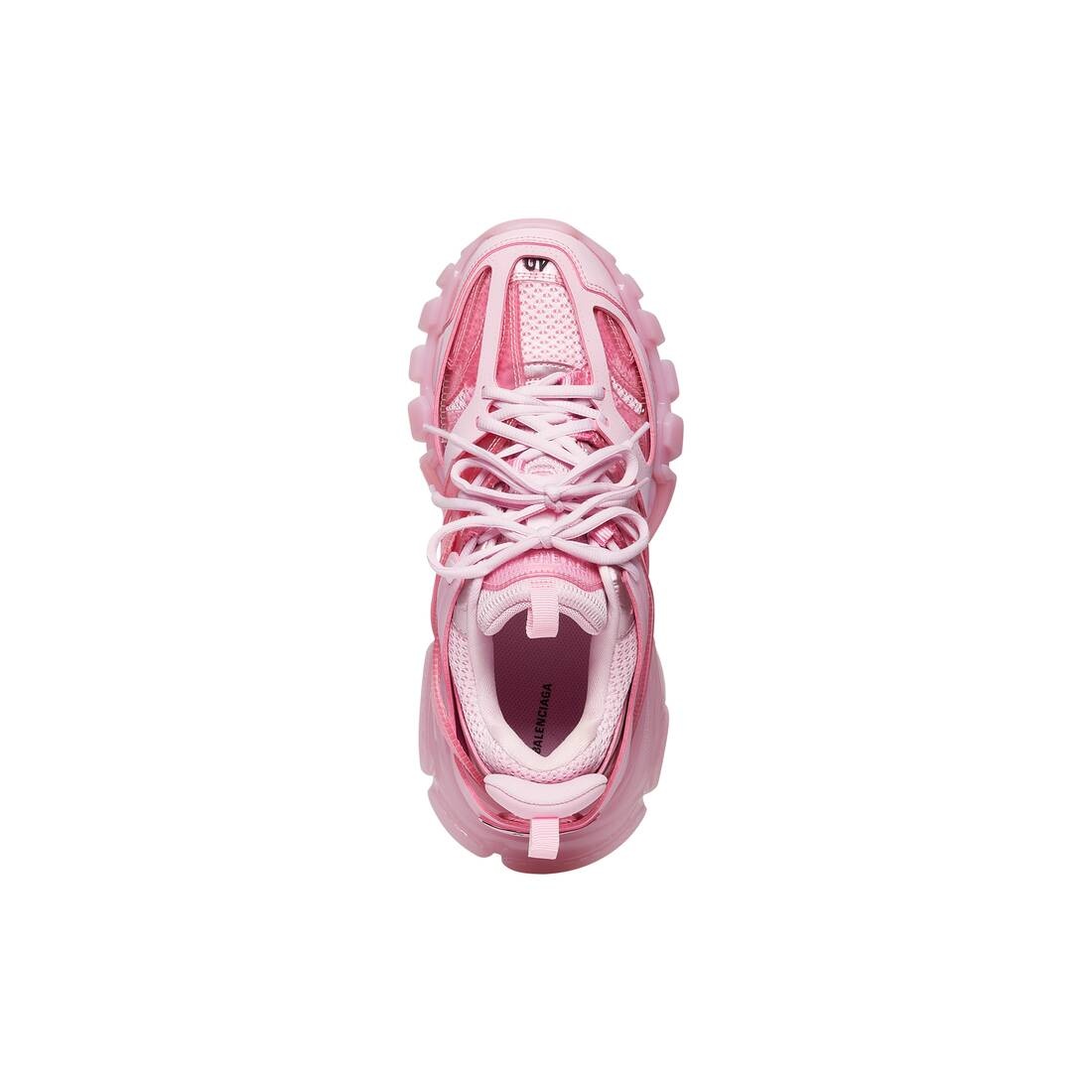 Women's Track Sneaker Clear Sole in Pink - 6