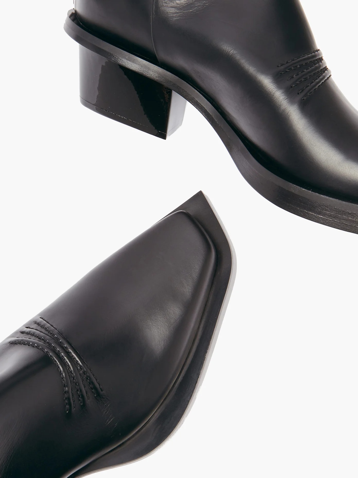 Leone square-toe leather Chelsea boots - 6