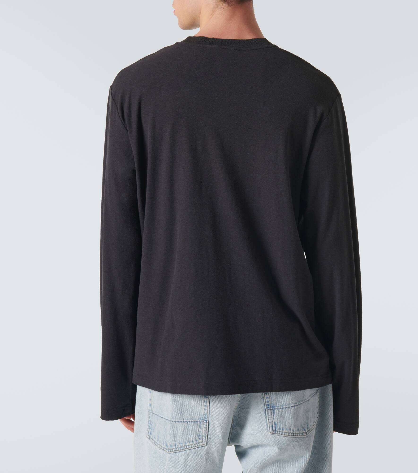 Logo distressed jersey T-shirt - 4