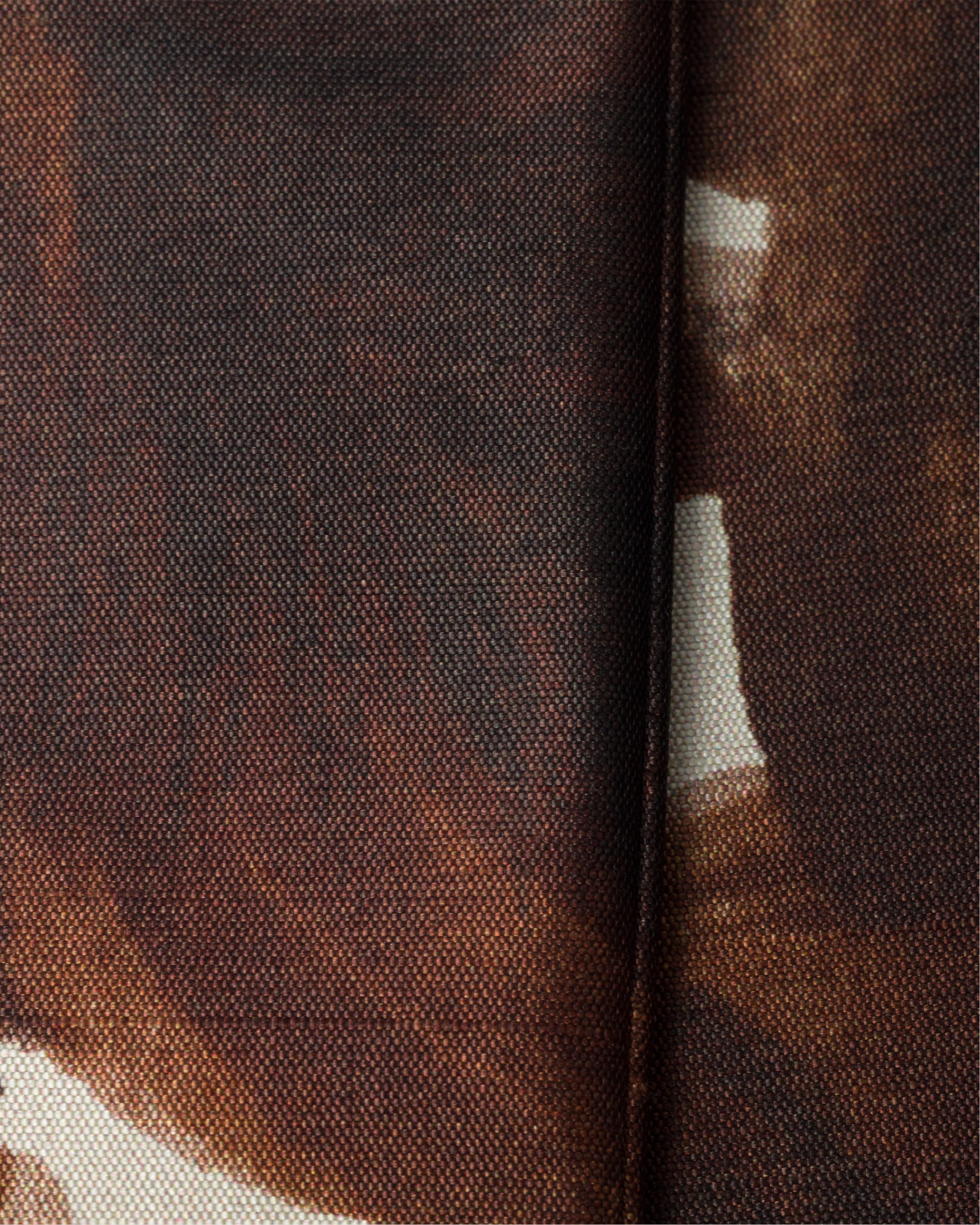 Printed silk shantung skinny scarf - 2