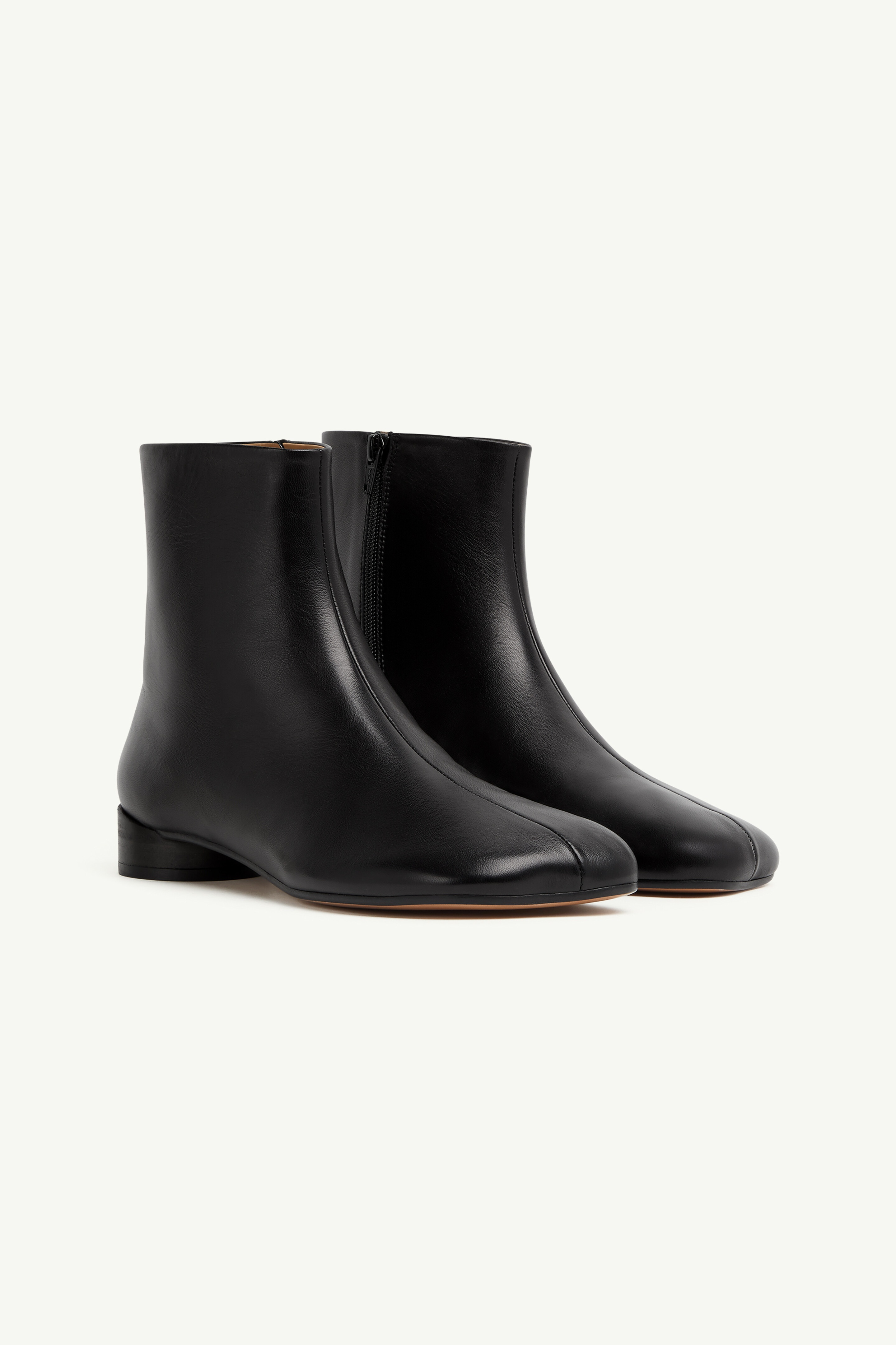 MM6 Maison Margiela Black Anatomic Ankle Boots