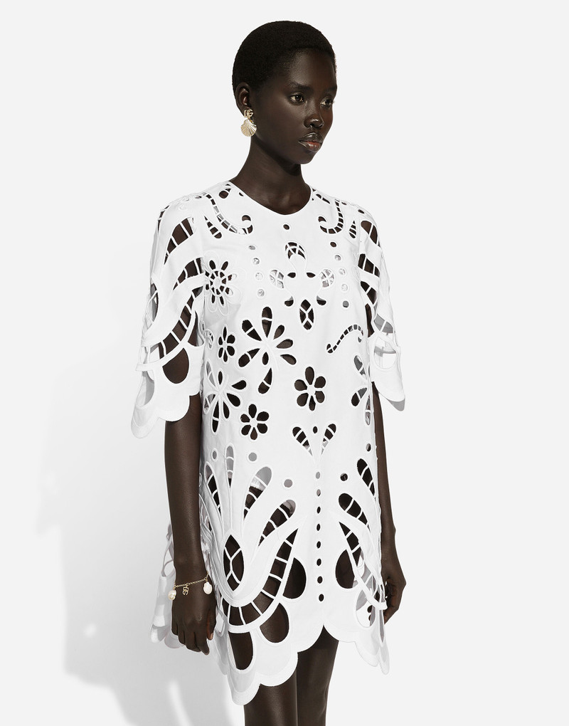 Cotton midi dress with cut-out detailing 5