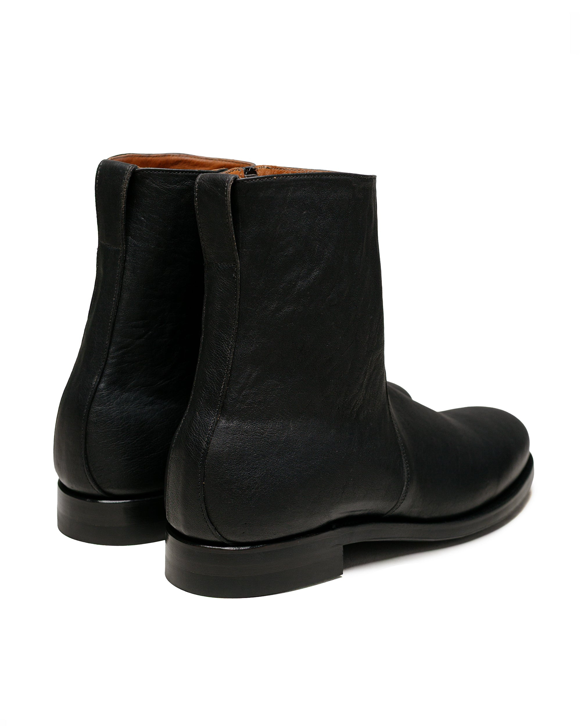 2030CH Side Zip Boot Nero Washed Kangaroo (Pre-Order) - 3