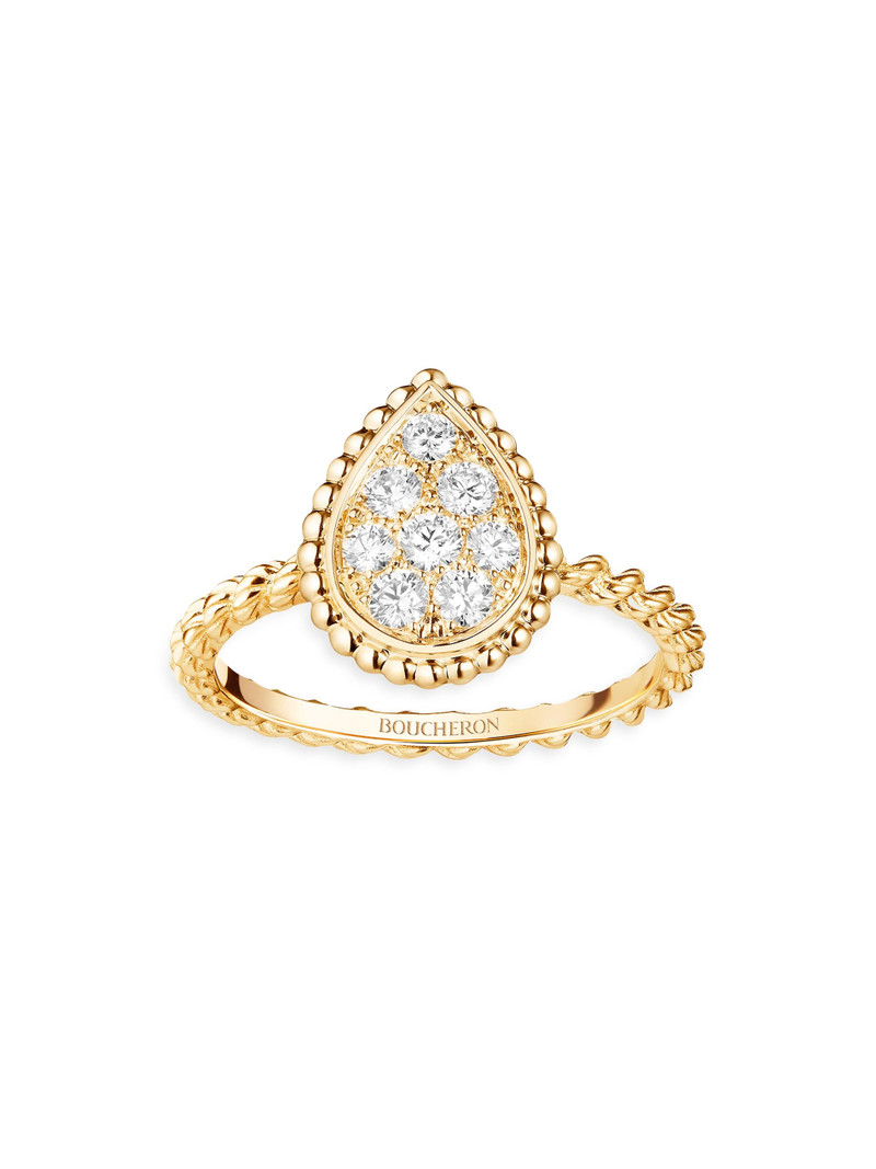 Women's Serpent Bohème 18K Yellow Gold & 0.32 TCW Diamond Small Ring - Yellow Gold 1